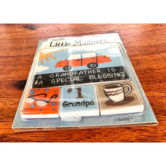 VTG Ganz Little Magnets Grandpa Special Blessing 4 Piece Stocking Stuffer - Picture 9 of 12